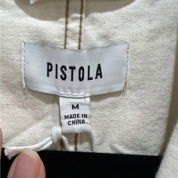 NWT Pistola White / Beige Parker Romper - Picture 3 of 8